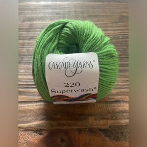 Cascade 220 Superwash Wool color 906 chartreuse Green, New